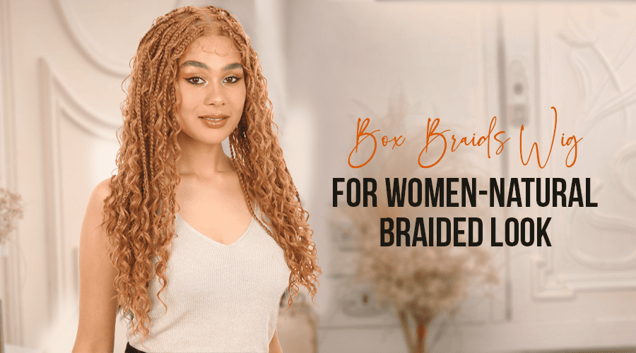 Box Braids Wig for Women—Natural Braided Look
