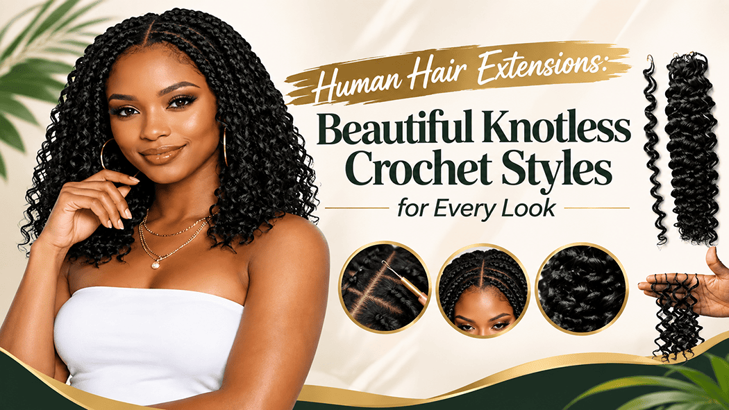 Human Hair Extensions: Beautiful Knotless Crochet Styles for Every Look