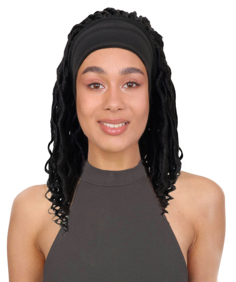 NEKA 21-Inch Long Twist Spiral Curl Wig with Headband