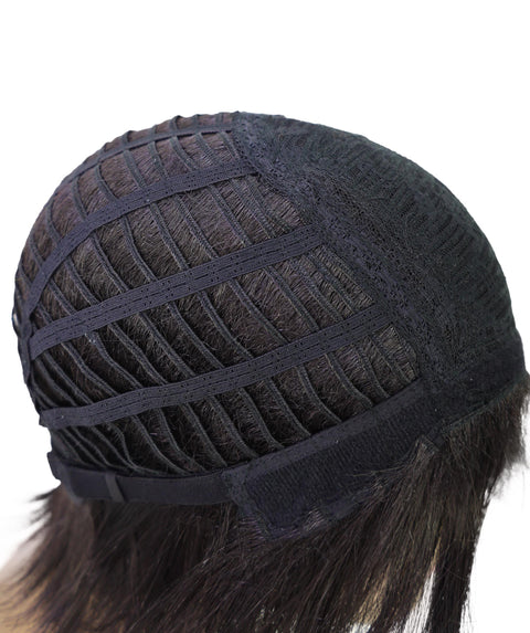 Kettcia Sleek Layered Cut with Face-Framing Style Straight Short Bob Wig