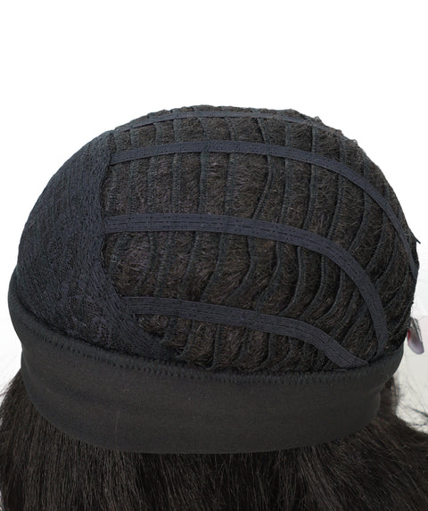 Kailana Shoulder-Length 13 Inch Curly Headband Half Wig for Women