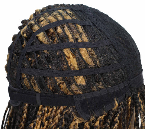 Nikita Women's Elegant Side-Part Short Micro Braided Wig