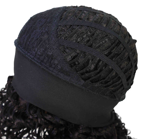 Binta 15.5 in Slip-On Afro-Style Half Wig with Voluminous Curls