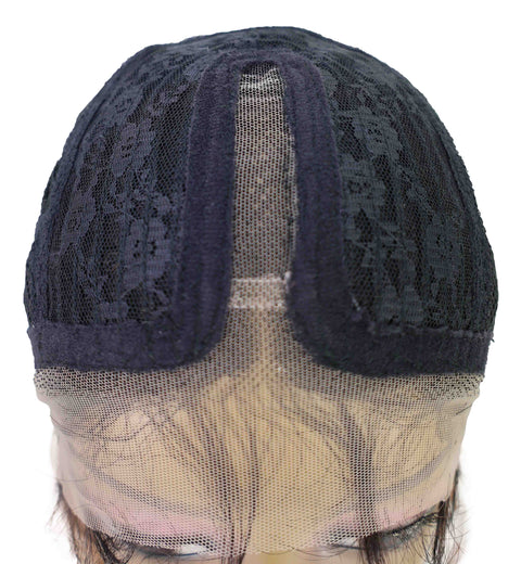 Ginna Mid-Length Wavy 13.5 inch Wig Natural-Looking Waves with Defined Center Part