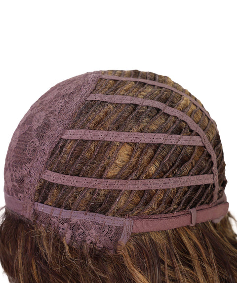 Esela Shoulder-Length Soft Flowing Waves with Natural Volume Human Hair Blend Wig