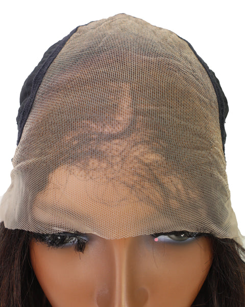 Swahili 24.5-Inch Wavy Human Hair Lace Wig | 100% Human Hair, Glueless 6x13 HD Lace  | Natural Voluminous Soft Curls for Confident Beauty