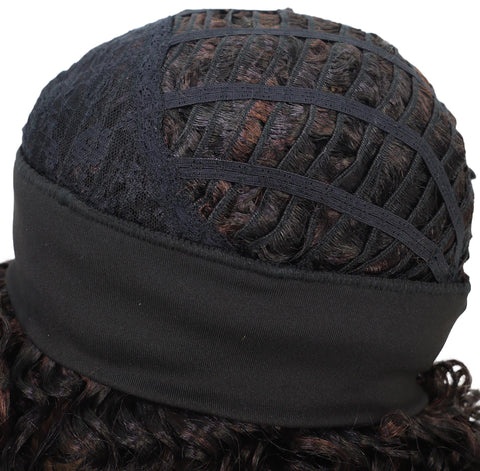 Binta 15.5 in Slip-On Afro-Style Half Wig with Voluminous Curls