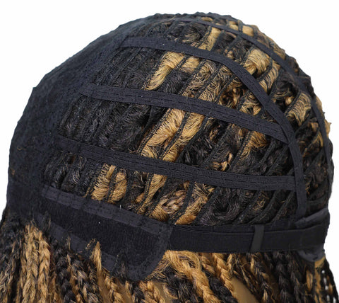 Nikita Women's Elegant Side-Part Short Micro Braided Wig