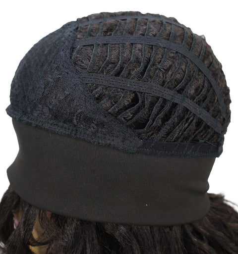 ARIANNA -20 Inch Easy Slip-On Curly Half Wig With Drawstring Natural-Look