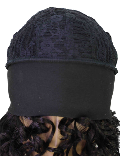 Binta 15.5 in Slip-On Afro-Style Half Wig with Voluminous Curls