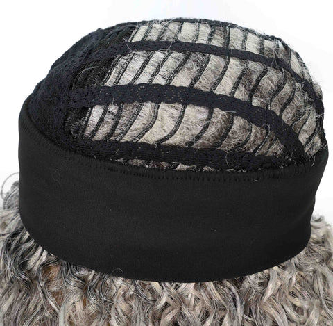 Oluchi Natural Texture Synthetic Shoulder Length Curly Half Wig with Hairband