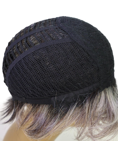 Pia Human Hair Blend Short Wavy Wig Effortless Waves with Soft Layers