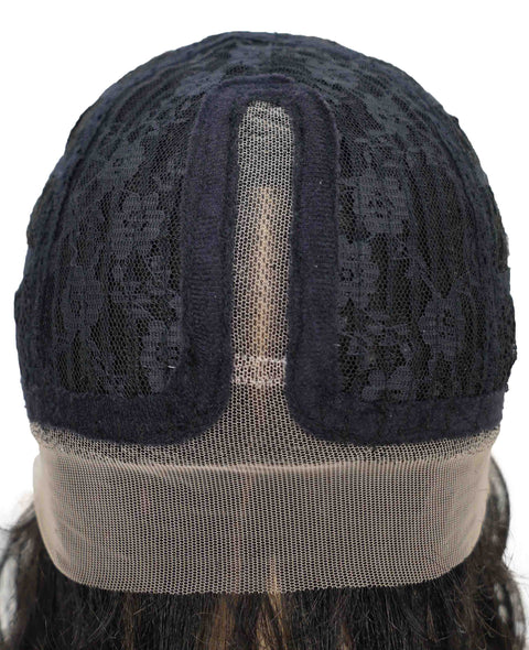 Ginna Mid-Length Wavy 13.5 inch Wig Natural-Looking Waves with Defined Center Part