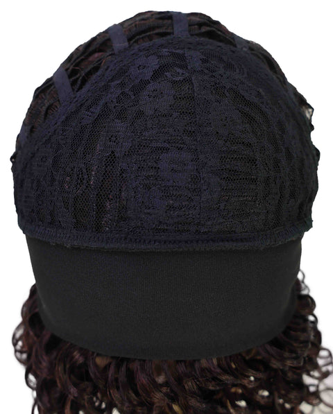 Binta 15.5 in Slip-On Afro-Style Half Wig with Voluminous Curls