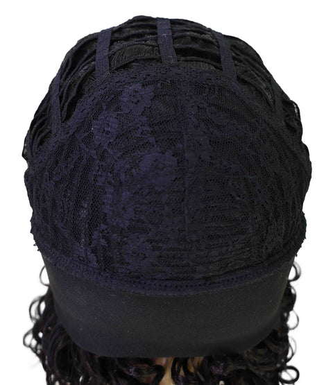 Binta 15.5 in Slip-On Afro-Style Half Wig with Voluminous Curls