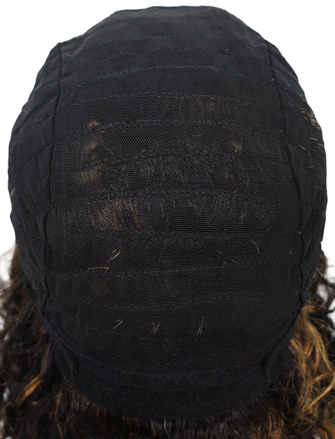 Ebonee Curly Bob Wig Collar-Length Curls and Hand-Braided Box Braids