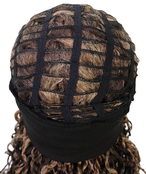 Zoraida Shoulder-length Slip-On Curly Half Wig with Layered Twist Spiral Curls