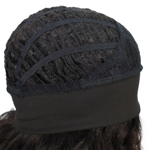 ARIANNA -20 Inch Easy Slip-On Curly Half Wig With Drawstring Natural-Look