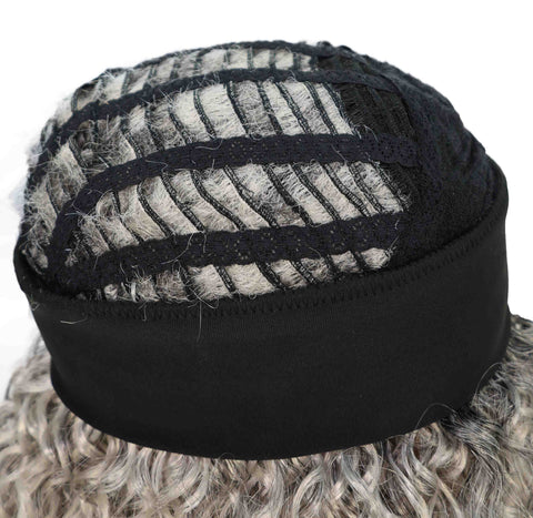 Oluchi Natural Texture Synthetic Shoulder Length Curly Half Wig with Hairband