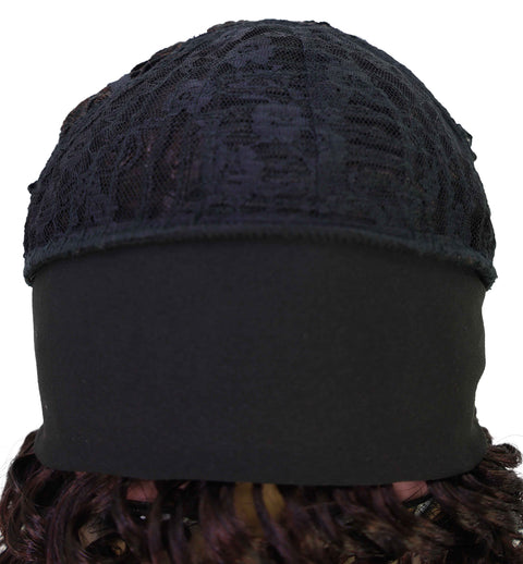 Binta 15.5 in Slip-On Afro-Style Half Wig with Voluminous Curls