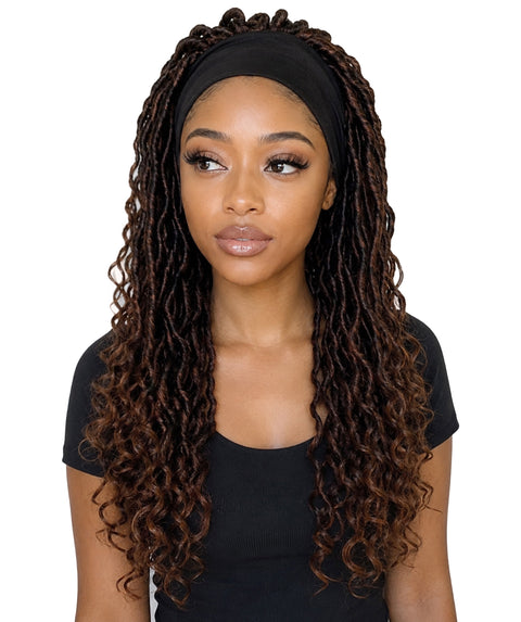 NEKA 21-Inch Long Twist Spiral Curl Wig with Headband