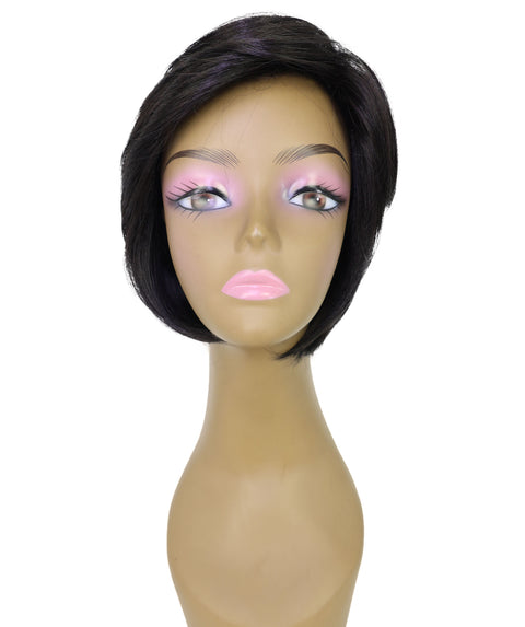 Kettcia Sleek Layered Cut with Face-Framing Style Straight Short Bob Wig