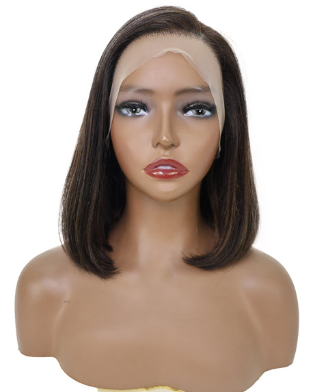 Sena 10.5-Inch Straight Human Hair Lace Wig | 100% Human Hair, 6x13 HD Lace Front | Natural Soft & Sleek for Effortless Style