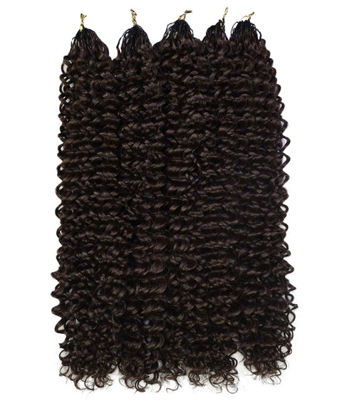 LUXLUXE Water Curl Synthetic Crochet Hair Extensions – Available in 14"  85g 18" 110g & 22" 132g Pre Separated 100 Strands Feather Hairpiece for Natural Bouncy Curls