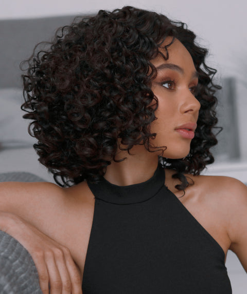 Idla Black with Aubum Bob Lace Front Wig