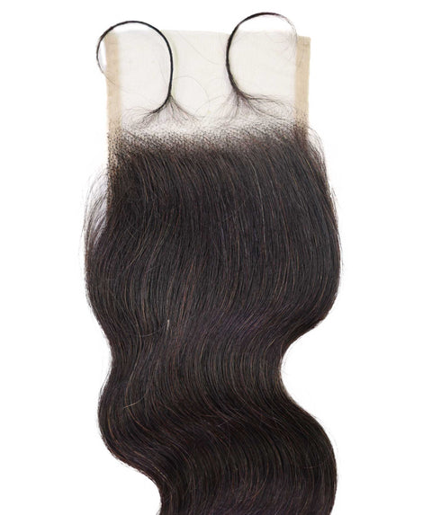 Tariro 4x4 Lace Closure Wavy 12" Natural Color 100% Human Hair Extensions