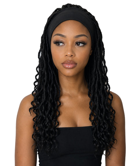 NEKA 21-Inch Long Twist Spiral Curl Wig with Headband