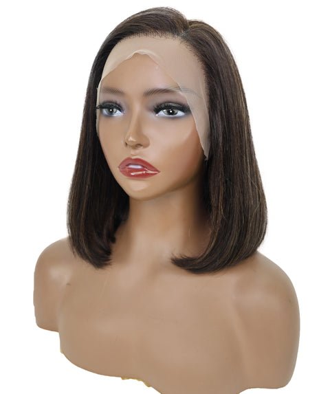 Sena 10.5-Inch Straight Human Hair Lace Wig | 100% Human Hair, 6x13 HD Lace Front | Natural Soft & Sleek for Effortless Style