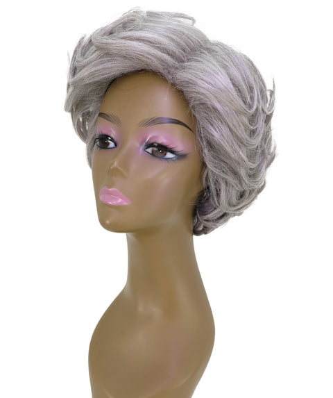 LUXLUXE Short Curly Afro Full Wig – 8.5" Kinky Voluminous Synthetic 120g Hairpiece Heat Resistant Synthetic Fiber