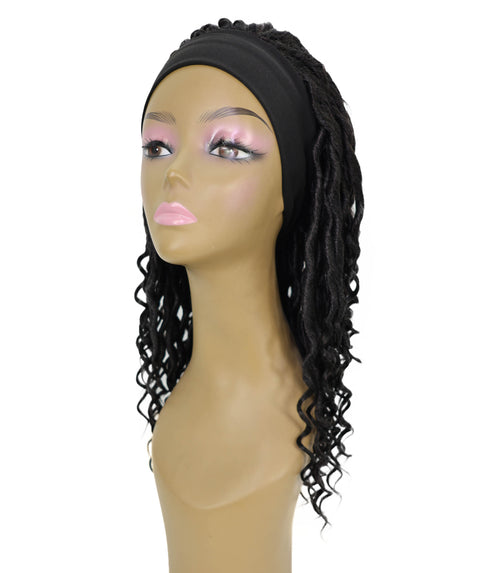 NEKA 21-Inch Long Twist Spiral Curl Wig with Headband