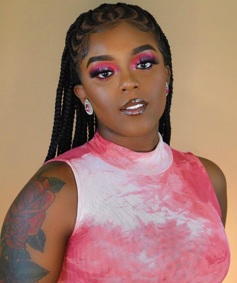 Logan Natural Black Cornrow Braided Wig