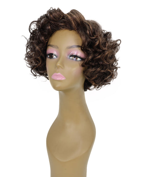 Elli Stylish Corkscrew Short Curly Wig in Volume Rich Layers