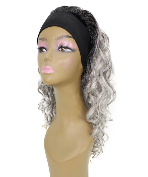 ARIANNA -20 Inch Easy Slip-On Curly Half Wig With Drawstring Natural-Look
