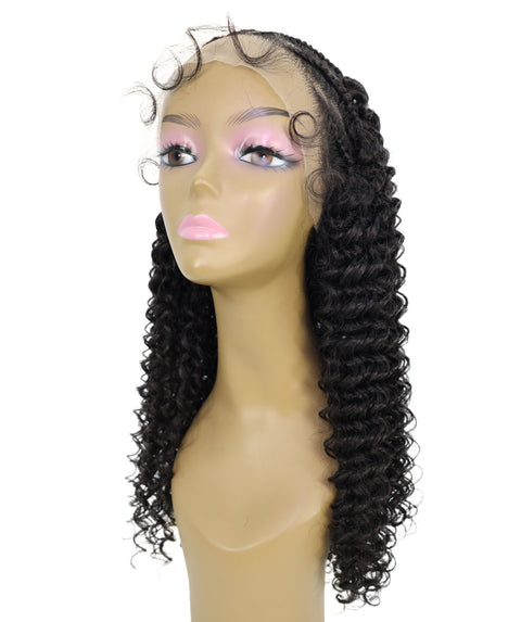 Leilani Lace Front Braided Curly Wig