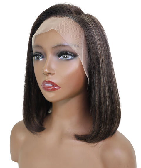 Sena 10.5-Inch Straight Human Hair Lace Wig | 100% Human Hair, 6x13 HD Lace Front | Natural Soft & Sleek for Effortless Style