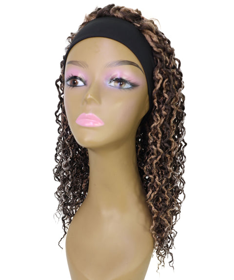 Zoraida Shoulder-length Slip-On Curly Half Wig with Layered Twist Spiral Curls