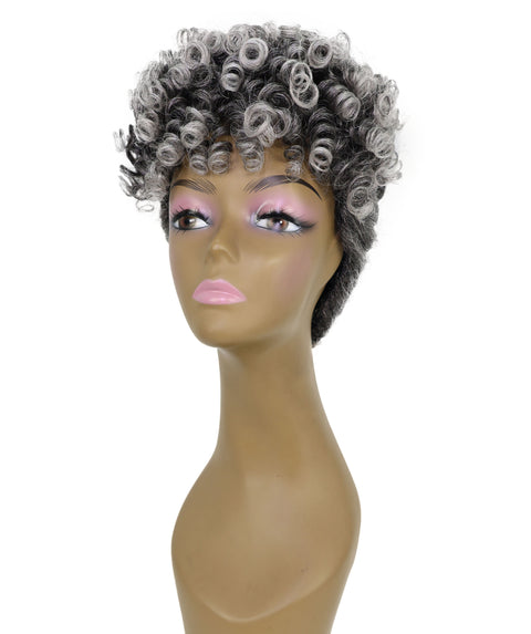 Zala Natural Bounce, Voluminous Texture, 9" Short Curly full Wig for Women