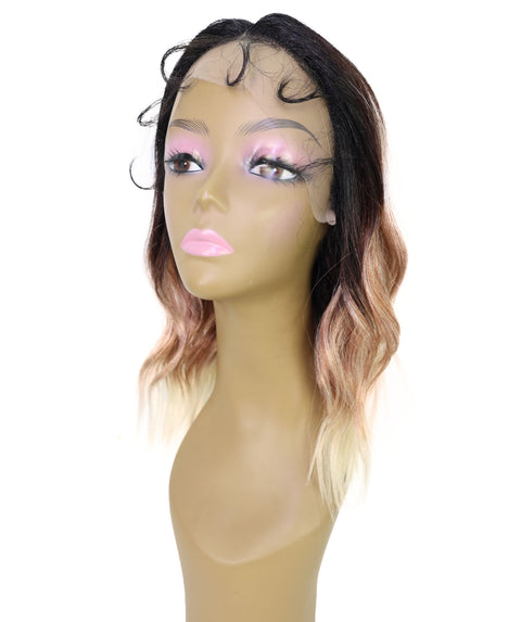 Ginna Mid-Length Wavy 13.5 inch Wig Natural-Looking Waves with Defined Center Part