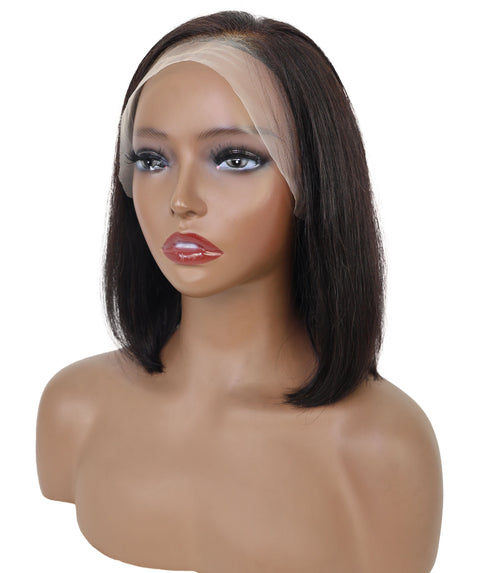 Sena 10.5-Inch Straight Human Hair Lace Wig | 100% Human Hair, 6x13 HD Lace Front | Natural Soft & Sleek for Effortless Style