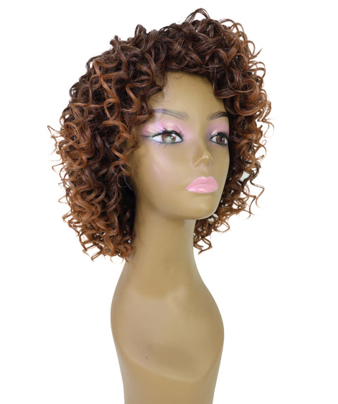 Makena Human Hair Wig Soft, Voluminous Short Curly Wig with Natural Texture
