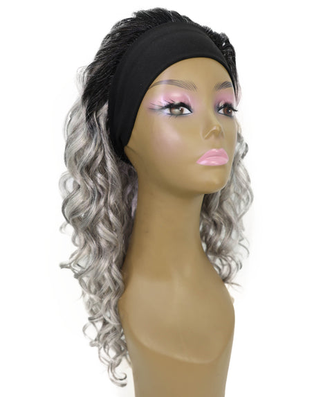 ARIANNA -20 Inch Easy Slip-On Curly Half Wig With Drawstring Natural-Look