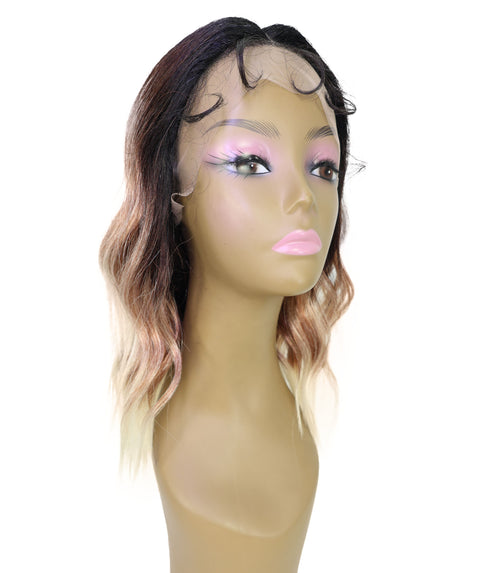 Ginna Mid-Length Wavy 13.5 inch Wig Natural-Looking Waves with Defined Center Part