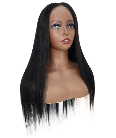 Sefina 28-Inch Straight Human Hair Lace Wig | Pre-Plucked Hairline, Glueless, Soft & Silky for Everyday Wear