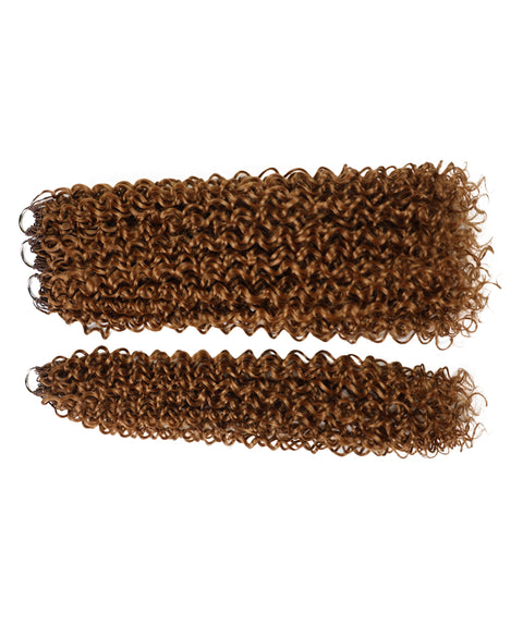 LUXLUXE Water Curl Synthetic Crochet Hair Extensions – Available in 14"  78g 18" 100g & 22" 120g Pre Separated 100 Strands Feather Hairpiece for Natural Bouncy Curls