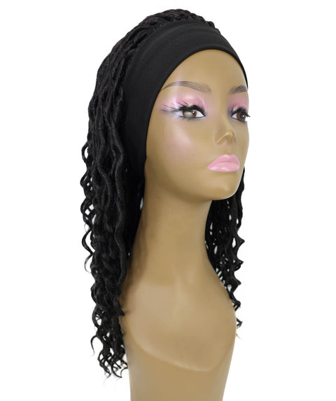 NEKA 21-Inch Long Twist Spiral Curl Wig with Headband
