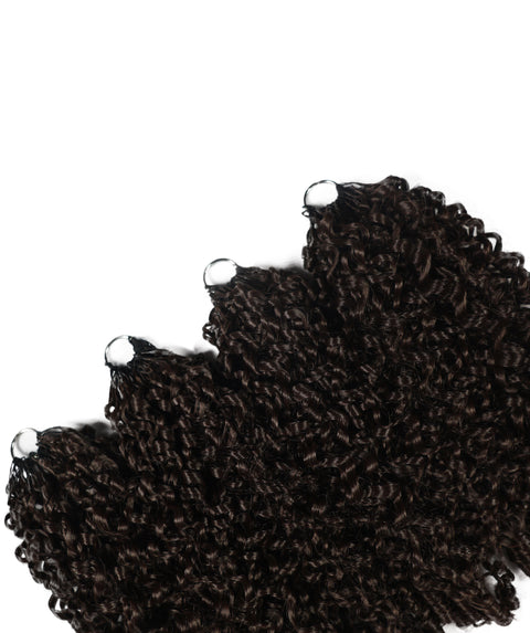 LUXLUXE Burmese Synthetic Crochet Hair Extensions – 14" 85g, 18" 110g, 22" 132g Pre Separated 100 Strands Feather Hairpiece for Soft Curly Protective Styles